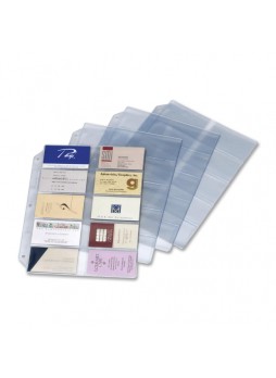 Business Card refill, 200 Capacity - 11" x 8.50" - 3-Hole Punched - crd7856000